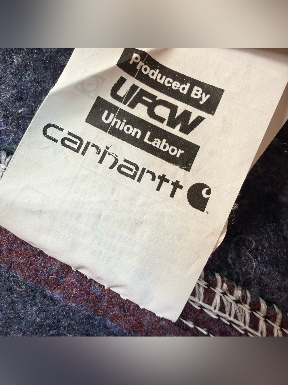 Vintage Carhartt J001 BLK Detroit Jacket Blanket Lined USA – Size XL Regular EUC - Picture 5 of 11